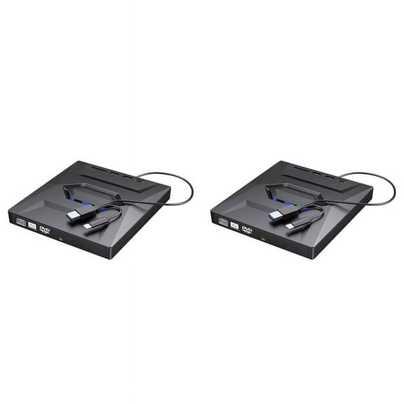 2X External DVD CD Writer Burner CD and DVD Player Type C/USB3.0 External DVD CD Drive for PC Laptop 11/10/8/7