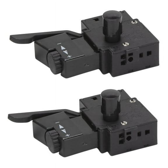 2X FA2-6/1BEK SPST Lock on Power Tool Trigger Button Switch Black,2 x Trigger Switch,Black