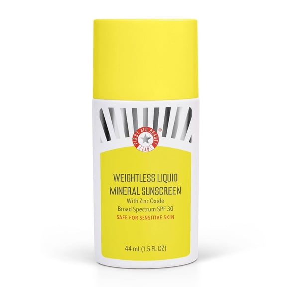 2X - FIRST AID BEAUTY Weightless Liquid Mineral Sunscreen with Zinc Oxide - SPF 30 - Ulta Beauty