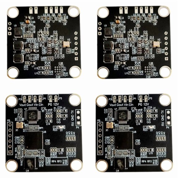 2X FPV TX RX Encryption Decryption Module UAV Full-Band Scrambling and Descrambling Module 1 to 1 Secure Communication,2 x TX Encryption Module 2 x RX Decryption Module,Black