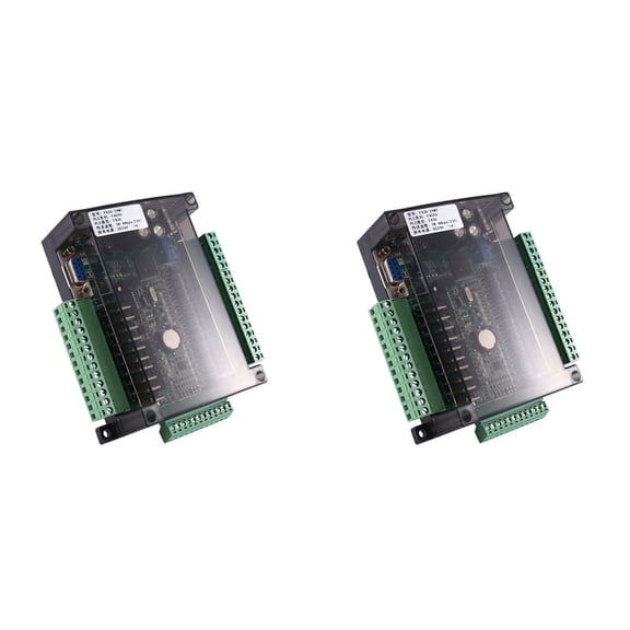 2X FX3U-24MT PLC Industrial Control Board 14 Input 10 Output 6AD 2DA with 485 Communication and (B)