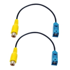 2X Fakra Reversing AV-IN Camera Video Connection Cable Parking Adapter - to