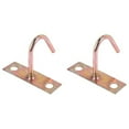 thumbnail image 1 of 2X Fan Fixture Metal J Shaped Ceiling Mount Hook Hanger 80mm Height, 1 of 8