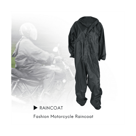 2X Fashion Motorcycle Raincoat /Conjoined Raincoat/Overalls Men and Women Fission Rain Suit Rain Coat Size XL