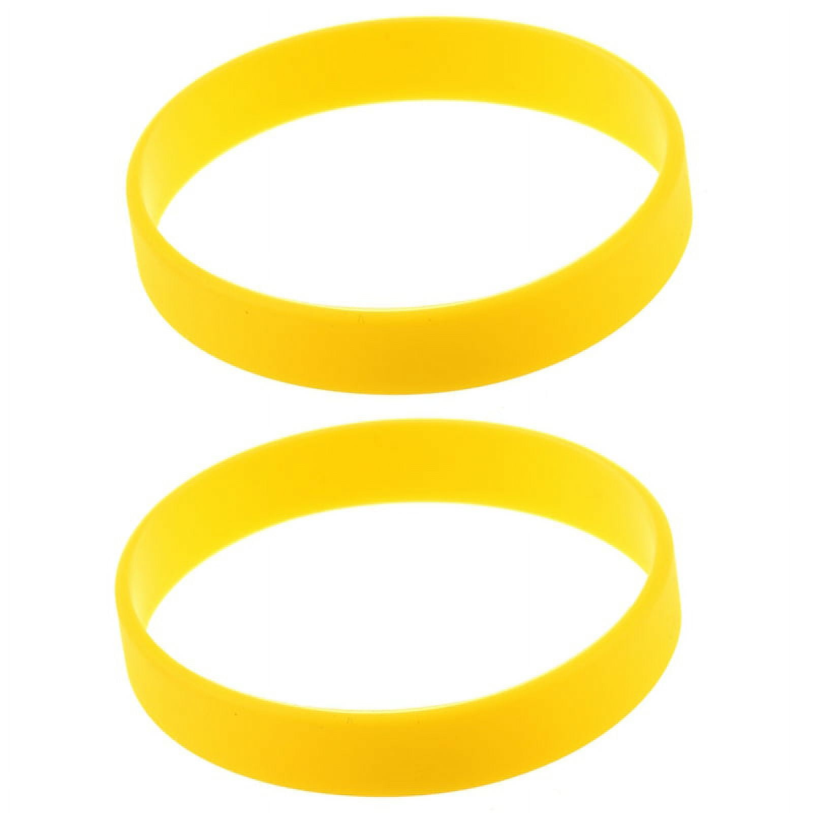 2X Fashion Silicone Rubber Elasticity Wristband Wrist Band Cuff