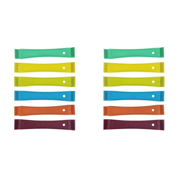2X Fcr6 Fin Comb Set Plastic Colored Fin Coil Comb Radiator Fin Comb Straightener Condenser Coil Fin Comb,2 x fin comb sets,multicolor