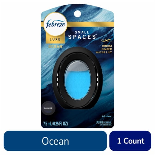 2X - Febreze Small Spaces Air Freshener, Odor-Fighting, Ocean Scent, 1 Count 0.25 fl oz