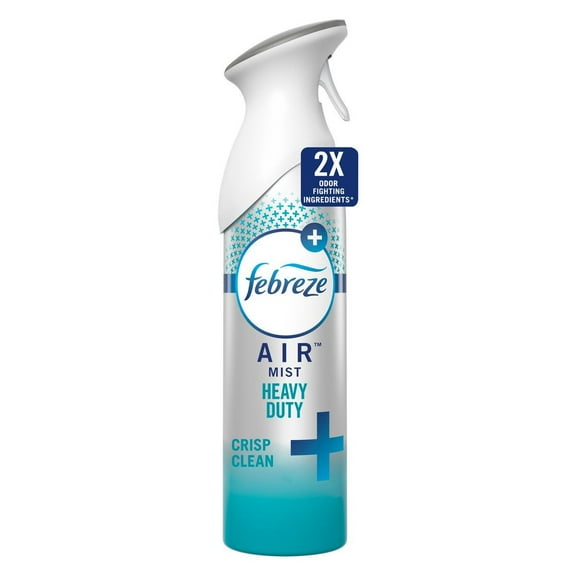 2X - Febreze Odor-Fighting Air Freshener - Heavy Duty Crisp Clean - 17.6oz/2pk