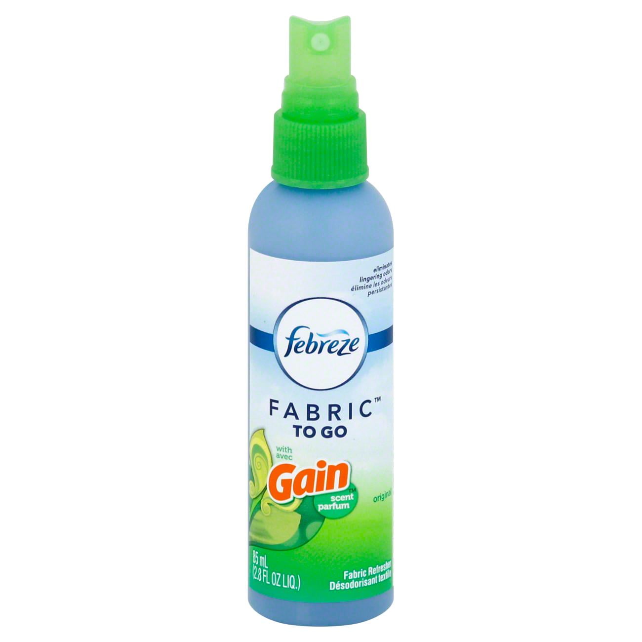 2X - Febreze Travel Size Fabric Refresher Spray - Gain Original Scent 2.87 oz