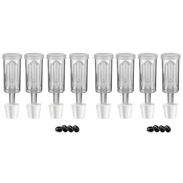 2X Fermentation Lids Airlock Kit with 6 Stopper,Air Locks Fermentation