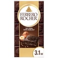 thumbnail image 1 of FERRERO ROCHER Dark Chocolate Bar, Hazelnut & Cocoa Filling, Premium Indulgent Dark Chocolate Tablet 3.1 oz - Pack of 2, 1 of 5