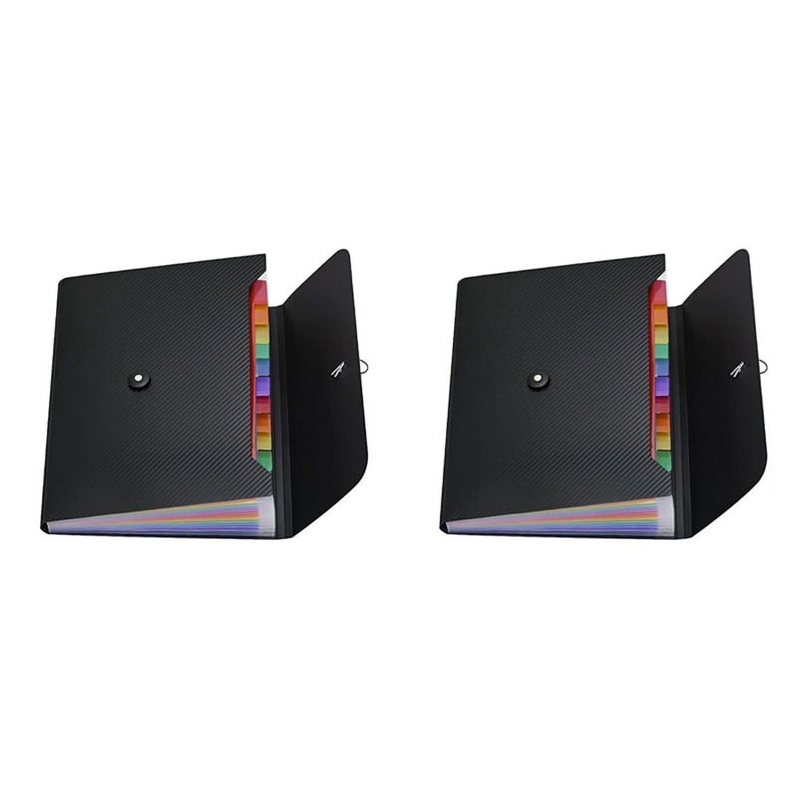 X File Notebook 2X File Organizer Expanding File Folder, 13 Pockets , A4 Letter Size ...