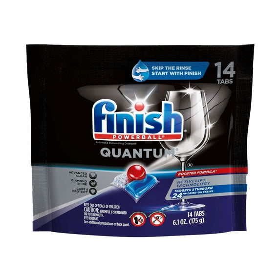 2X - Finish Quantum Dishwasher Detergent Tablets - 14ct