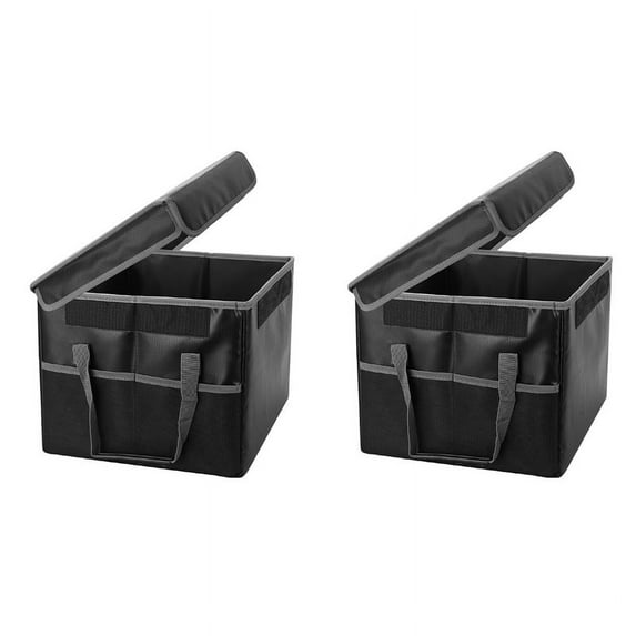 2X Fireproof File Storage Box,Fireproof Storage File Cabinet with Lock,Portable ,for / Folder