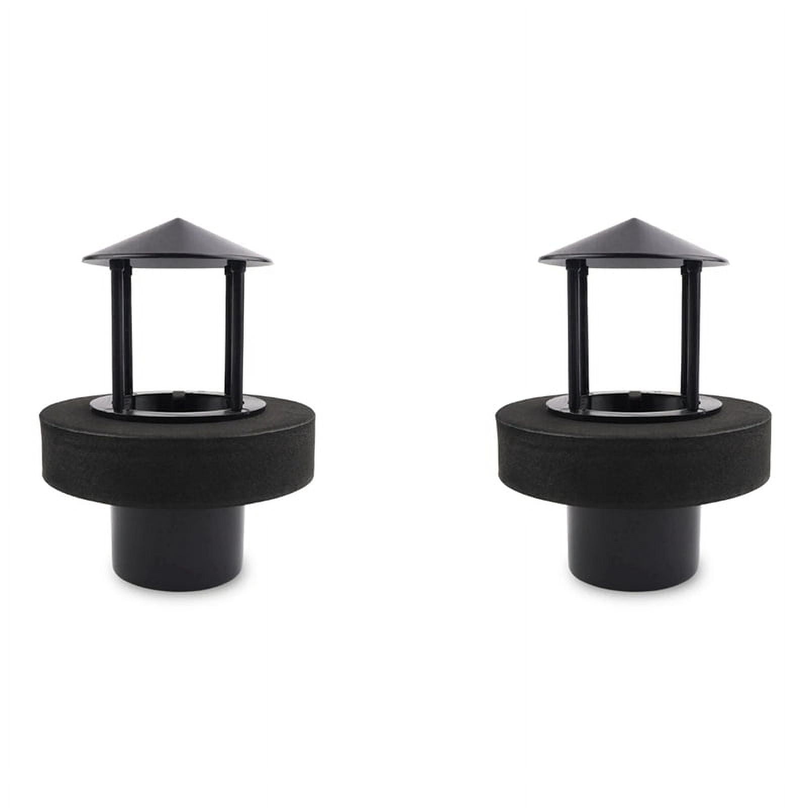 2X Floating Mist Dispenser Ultrasonic Humidifier Generators Nebulizer Water Fountain Mist Maker (Black)