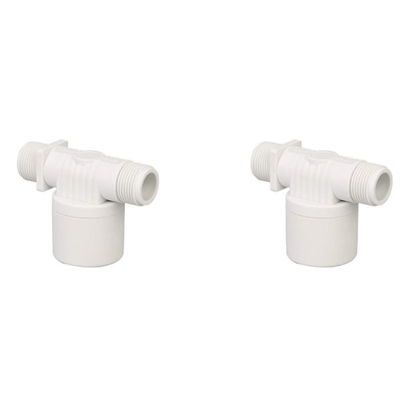 2X Floating Valve Built-in Embedded Float Valve Water Level Control Valve for Solar Water Tank (1Inch Side)