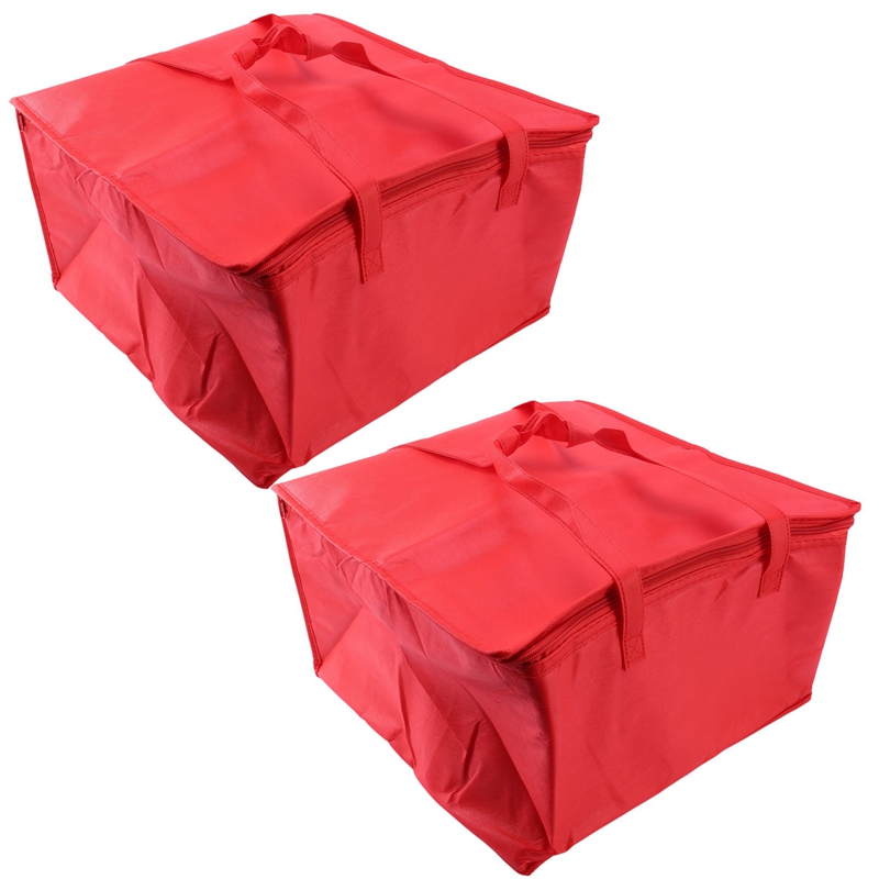 2X Foldable Cooler Bag Food Cake Insulated Bag Foil Thermal Box