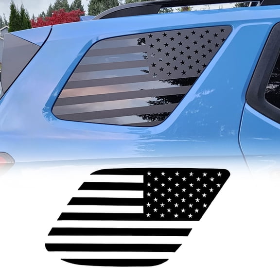 2X For Toyota 4Runner 2010-2024 Precut American Flag Rear Window Decals Stickers