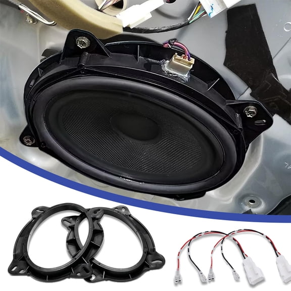 2X For Toyota Lexus 6"X9" Stereo Front Door Speaker Adapter Ring Bracket W/Wire