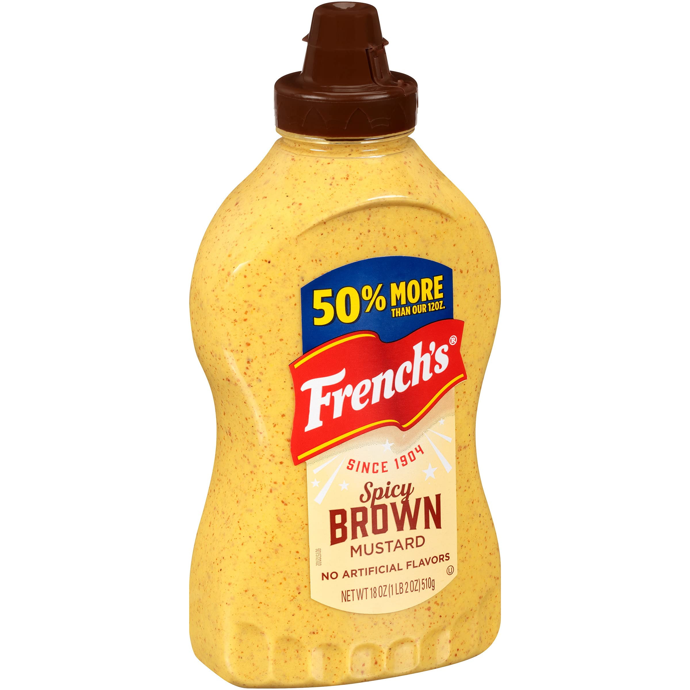 2X - French,S Spicy Brown Mustard, 18 Oz
