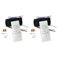 2X Frequency Conversion Ceiling Fan Remote Control Kit Light High