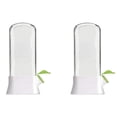thumbnail image 1 of 2X Fresh Herb Keeper for Refrigerator,Space Saving Cilantro Container for Fridge Herb Saver for Cilantro, Mint Asparagus,2 x Herb Keeper,White&Transparent, 1 of 7