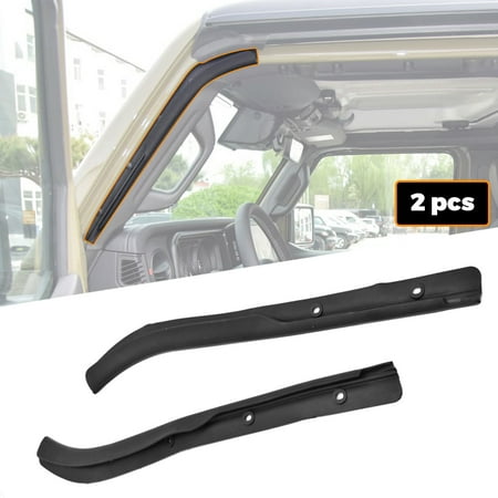 2X Front Door Rubber Seal Weather Strip Molding For Jeep Wrangler JL JT 2018+