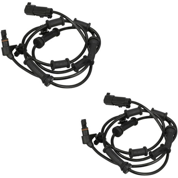 2X Front Driver Passenger Side ABS Wheel Speed Sensor Compatible With Jeep Wrangler 07-17 Wrangler JK 18