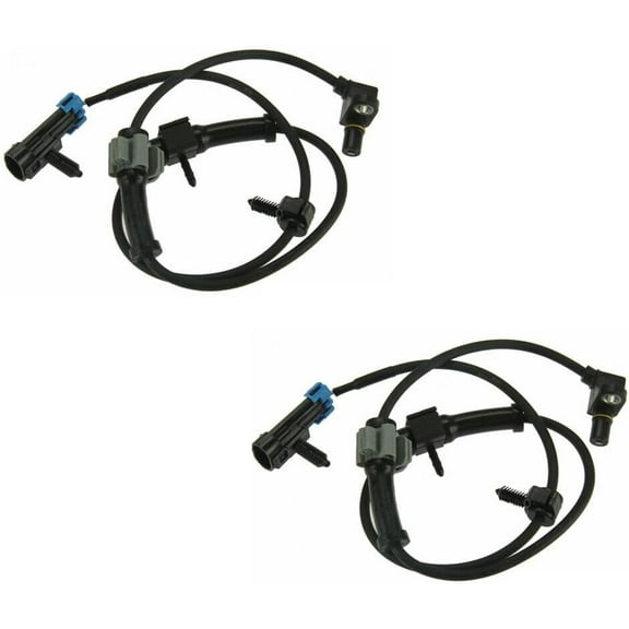 2X Front Left Right Side ABS Speed Sensor Compatible With Cadillac Escalade 02-06 Chevy Express 1500 03-14 GMC Savana 1500 03-14 Yukon 00-06 19181873