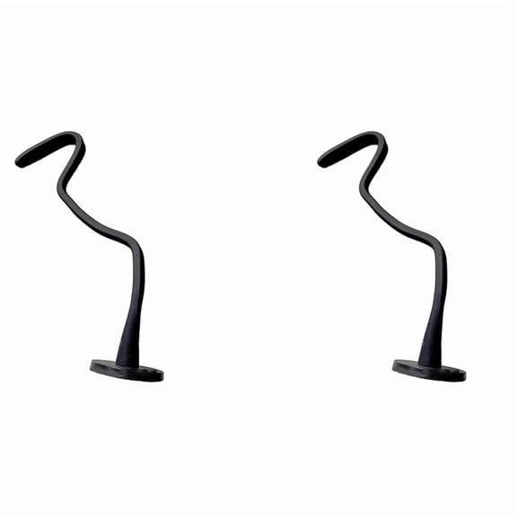 2X Front Load Washer Door Prop,Flexible and Dryer Support Keep Open to Dry - Black