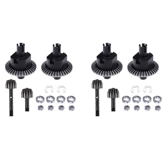 2X Front & Rear Differential and Gear Kit for Redcat Volcano 94123 94107 94111 94118 94166 1/10 RC Car Upgrade Parts