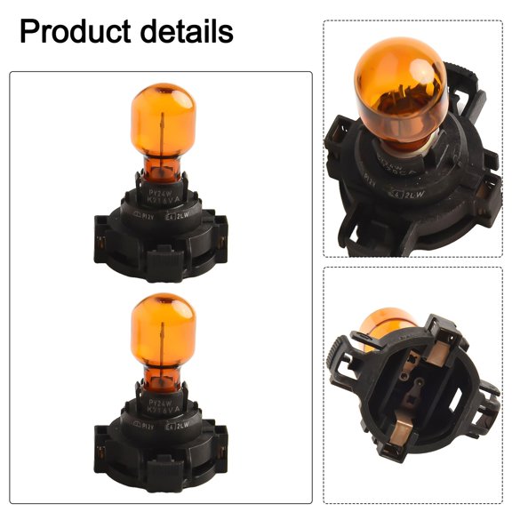 2X Front Turn Signal Light Lamp Bulbs Kit For E90/E92/F07/F10/F32/F33/F36 Py24W Fangkenuo