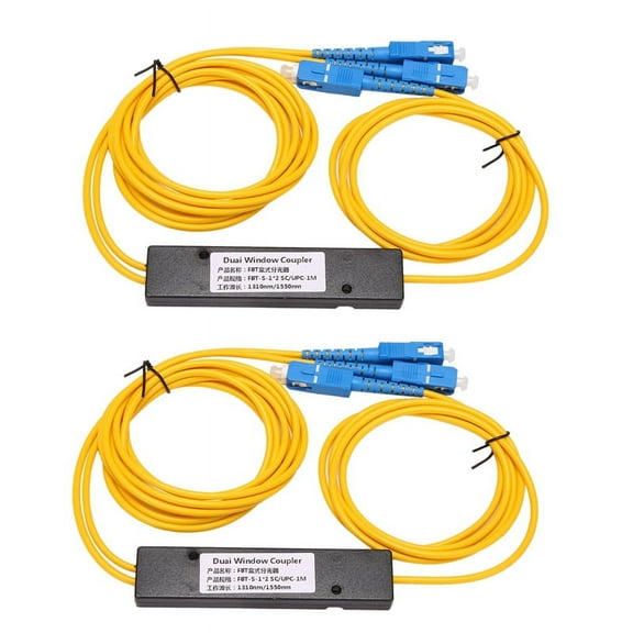 2X Ftth SC 1X2 Plc Singlemode Fiber Optical Splitter Fbt Coupler