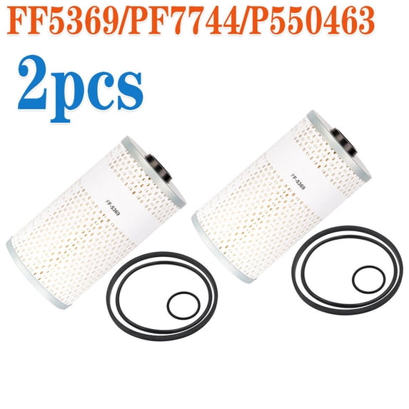 2X Fuel Filter FF5369 Fits Cummins Diesel Engine Trucks PF7548 23521528 NEW