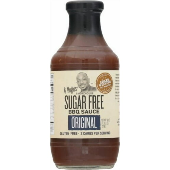 2X - G Hughes Sugar Free Original BBQ Sauce 18 oz