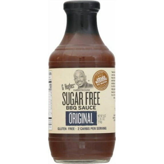 2X - G Hughes Sugar Free Original BBQ Sauce 18 oz