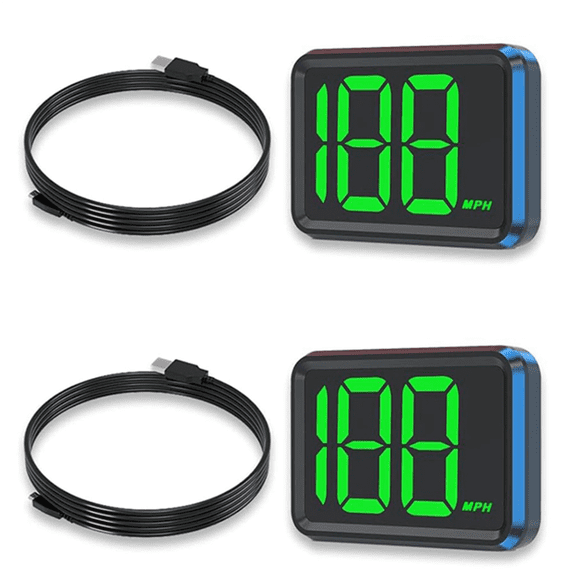 2X GPS Speedometer for Car Universal MPH USB Connect Digital Speed Display Heads Up
