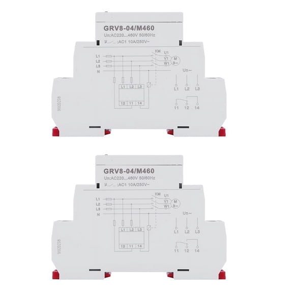 2X GRV8-04 M460 3-Phase Voltage Monitoring Relay Phase Sequence Phase Failure Protection Voltage Control Relay