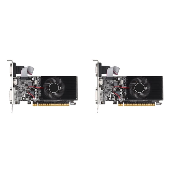 2X GT210 1GB GDDR3 64Bit Graphics Card PClE X16 2.0 GPU Computer DVI-D+VGA+HD Desktop Video