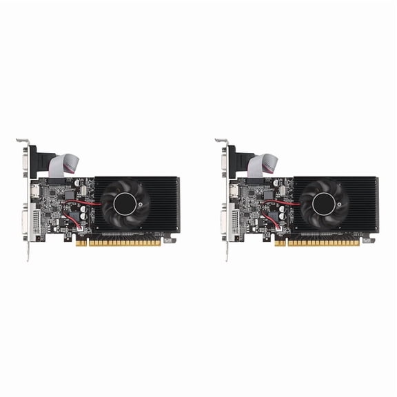 2X GT210 1GB GDDR3 64Bit Graphics Card PClE X16 2.0 GPU Computer Graphics Card DVI-D+VGA+HD Desktop Video Card