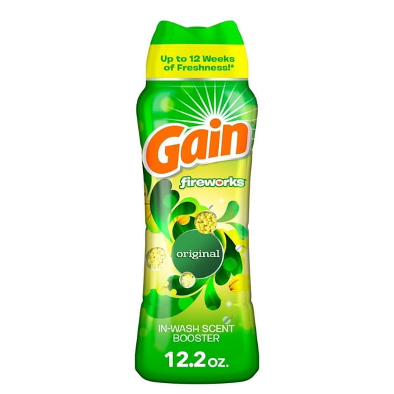 2X - Gain Original Fireworks In-Wash Laundry Scent Booster Beads - 12.2oz