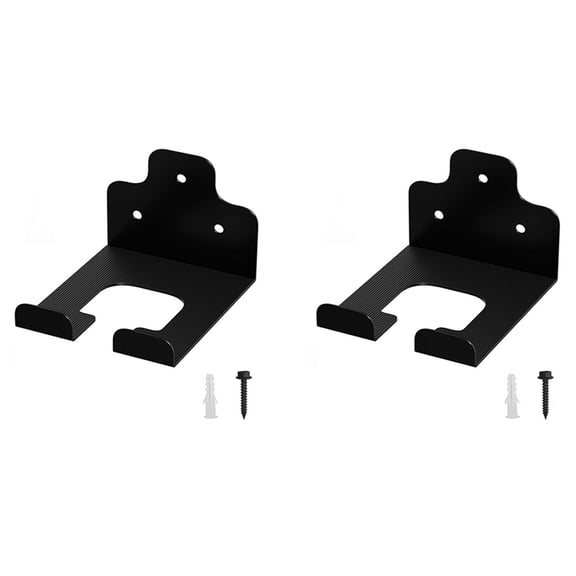 2X Garage Organizer Trimmer Rack, Tool Hanger Weed Whackers Holder Wall Mounted for Grass Trimmer,2 x Garage Organizer,Black