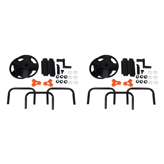 2X Garden Hoses Reel Garden Pipe Storage Cart Pipe Exclude Winding Tool Rack Portable Garden Hoses Reel