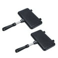 thumbnail image 1 of 2X Gas Non-Stick Sandwich Maker Bread Toast Breakfast Machine Pancake Baking Barbecue Oven Mold Mould Grill Frying Pan, 1 of 6