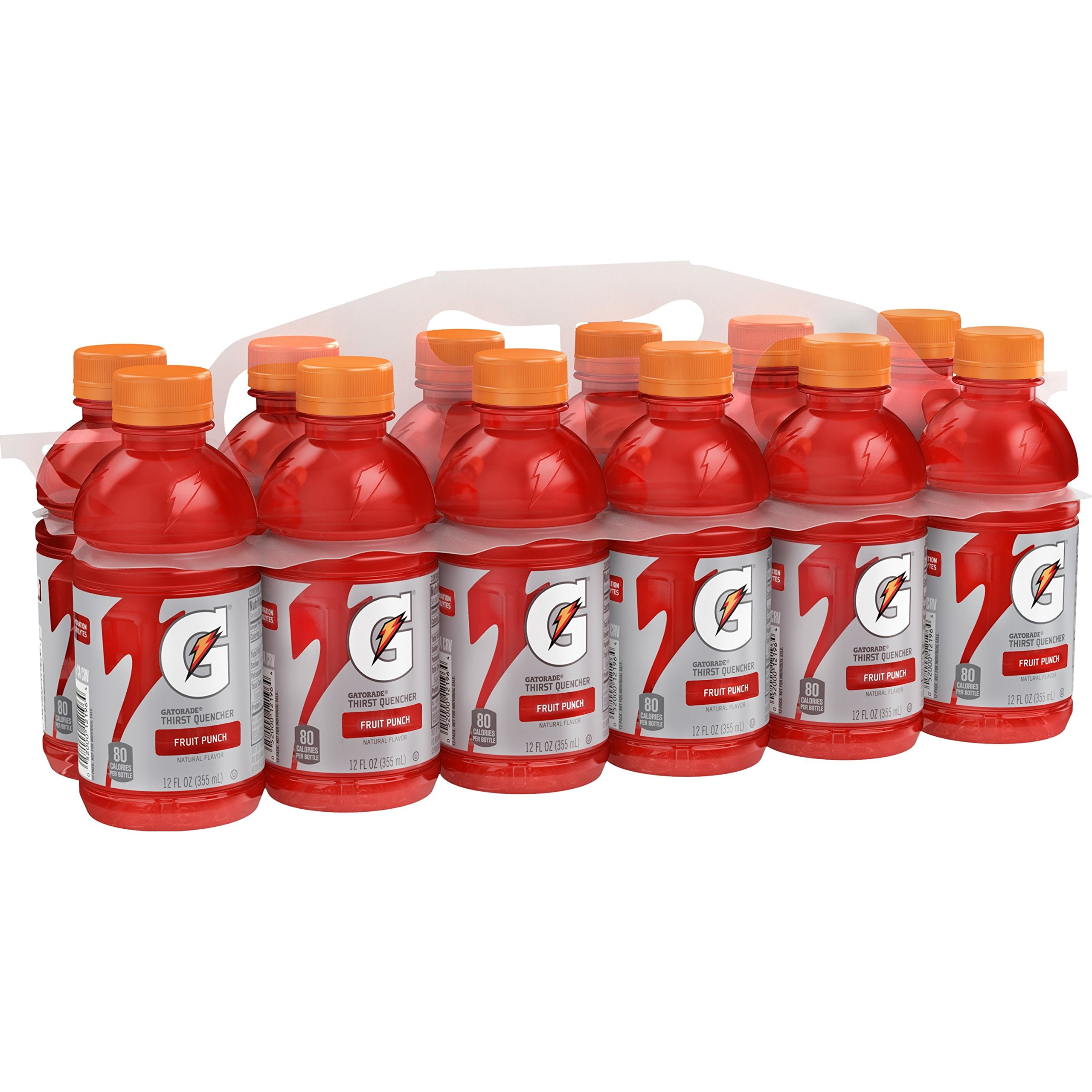 2X - Gatorade Fruit Punch, 12 Fl Oz Bottles, 12 Pack
