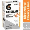 thumbnail image 1 of 2X - Gatorade Gatorlyte Electrolyte Cherry Lime Drink Mix Packets 6 packets, 1 of 4