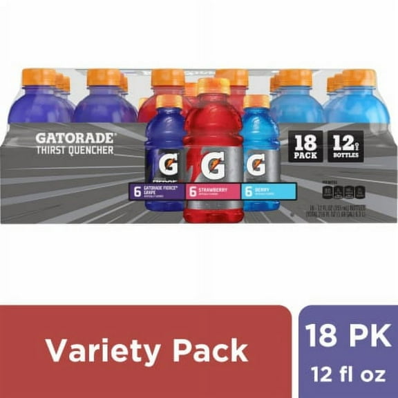 2X - Gatorade Purple Red Blue Sports Drink Mini Variety Pack Bottles