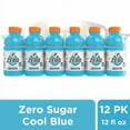 thumbnail image 1 of Gatorade Zero Sugar Cool Blue Thirst Quencher Energy Drink - 12 fl oz - 12 bottles, 1 of 1