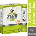 thumbnail image 1 of 2X-Gatorade Zero Sugar Lemon Lime Thirst Quencher Powder - 1.05 oz - 10 ct, 1 of 1
