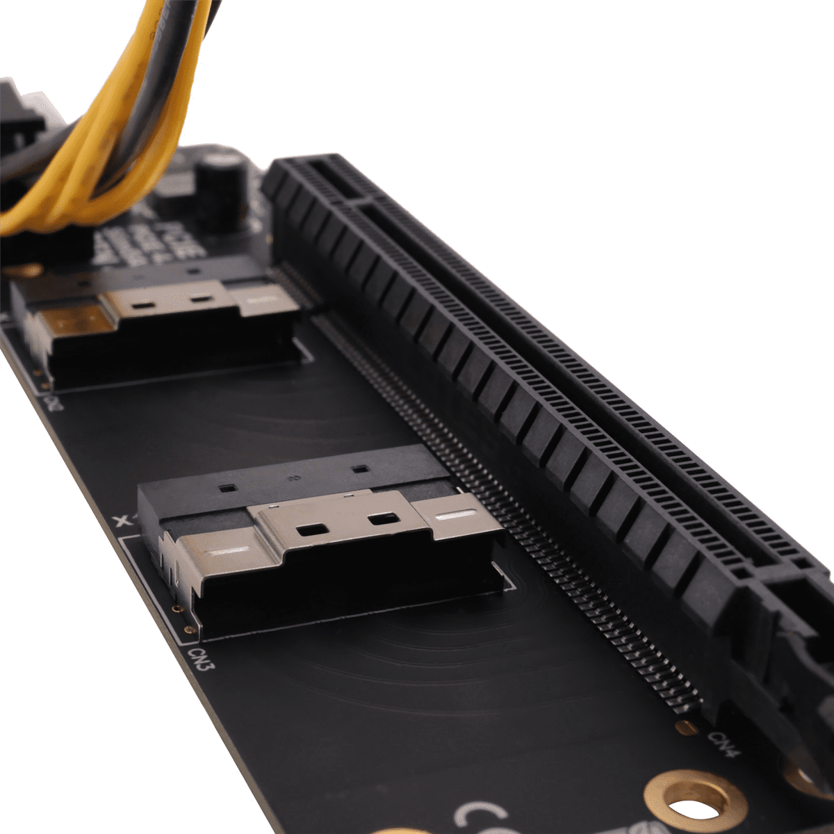 Network Card Graphics 2X Gen4 2 Ports SlimSAS 8I X2 to PCIE 4.0 X16 Slot Adapter Board for ...